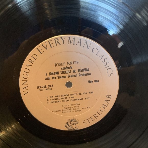 A Strauss Concert (Vinyl, 1963) Vanguard Everyman Classics SRV 268 VG+ LP Record - Picture 5 of 11